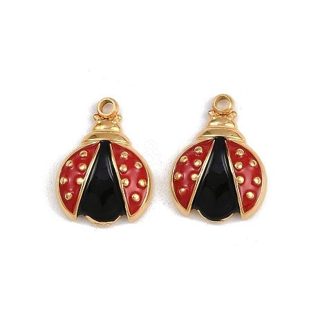 304 Stainless Steel Enamel Charms STAS-P410-39A-G-1