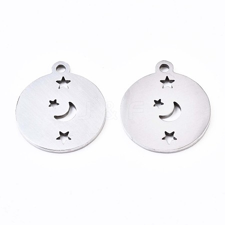 Non-Tarnish 201 Stainless Steel Pendants STAS-S110-096P-1