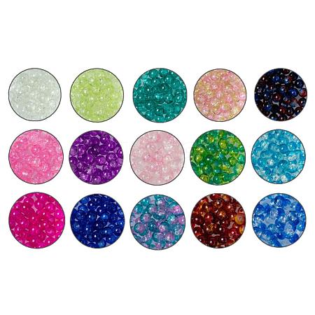 Spray Painted Crackle Glass Beads CCG-JQ0001-01-4mm-1