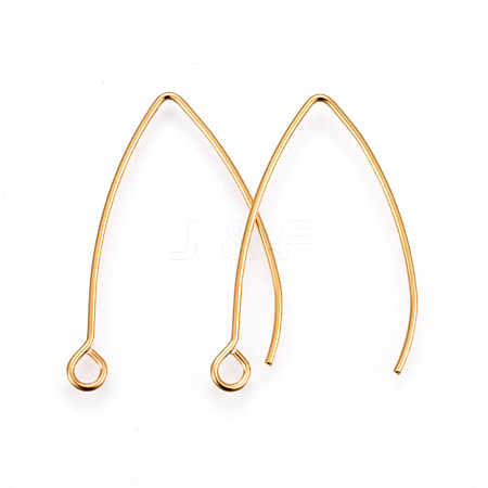 304 Stainless Steel Earring Hooks STAS-F191-02G-B-1