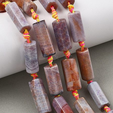 Natural Fire Crackle Agate Beads Strands GG-T001-02A-1