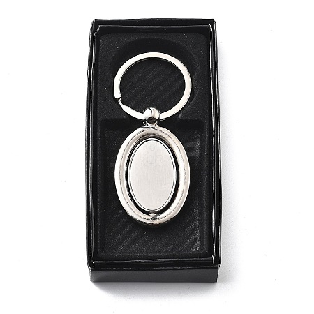 Zinc Alloy Rotating Keychain Clasps FIND-G088-01A-1