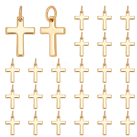 20Pcs Brass Pendants ZIRC-ME0003-73-1