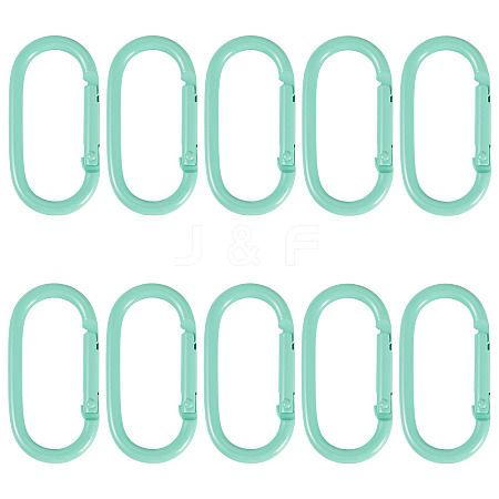10Pcs Alloy Spring Gate Rings FIND-TA0009-25M-1