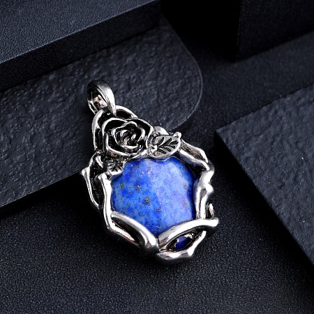 Natural Lapis Lazuli Pendants PW-WGC9437-07-1