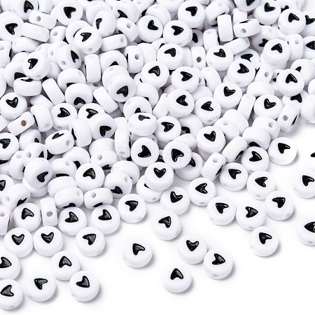 Flat Round Acrylic Beads MACR-PB37C9070-3-1