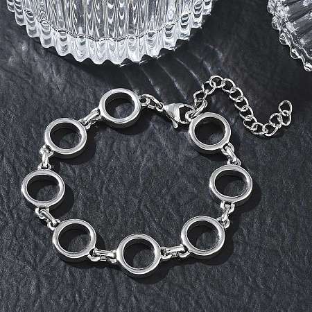 12MM 304 Stainless Steel Ring Link Chain Bracelets SA-CBA2696-23P-1