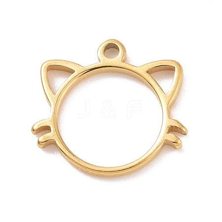 304 Stainless Steel Charms STAS-G287-09G-1