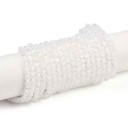 Natural Selenite Beads Strands G-L552H-16C-1