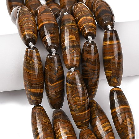 Natura Tiger Iron Beads Strands G-L654-G14-01-1