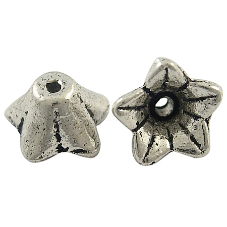 Tibetan Silver Flower Bead Caps X-LF8974Y-1