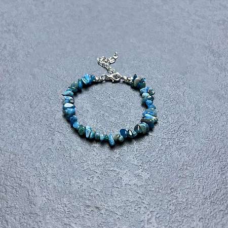 Natural Apatite Chip Beaded Bracelets for Women IW6789-42-1
