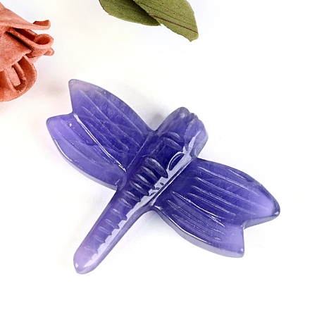 Natural Fluorite Carved Dragonfly Figurines PW-WGBDFF2-05-1