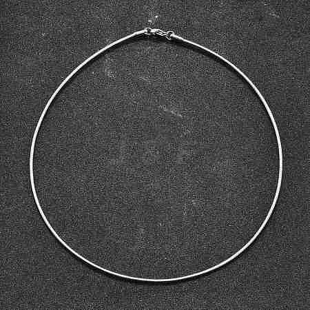 Non-Tarnish Casual Style 304 Stainless Steel Choker Necklaces STAS-O037-02P-1