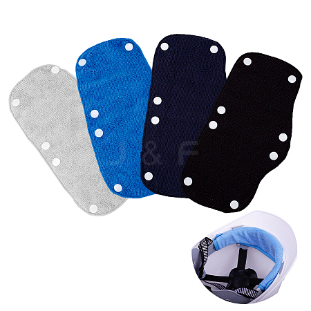 8Pcs 4 Colors Cotton Reusable Hard Hat Sweatband FIND-GA0004-79-1