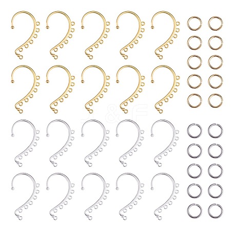 20Pcs 2 Color Alloy Ear Cuff Findings FIND-SZ0002-64-1