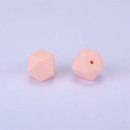 Hexagonal Silicone Beads SI-JX0020A-59-1