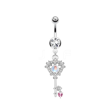 Brass Rhinestone Nipple Rings WG50E44-07-1