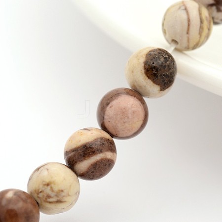 Natural Australian Agate Round Bead Strands G-M272-02-12mm-1