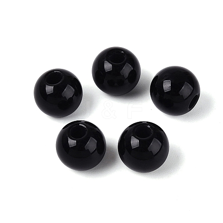 Natural Black Onyx Beads G-Q602-08B-05-1