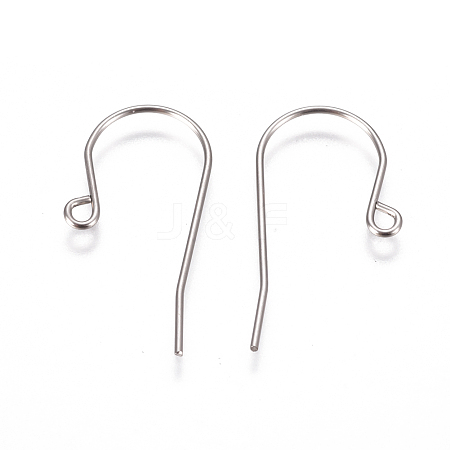 304 Stainless Steel Earring Hooks A-STAS-F227-29-P-1