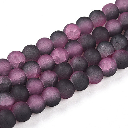 Crackle Glass Beads X1-GLAA-N009-6mm-09-1