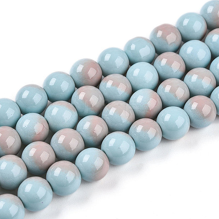 Baking Paint Glass Beads X1-DGLA-N012-8mm-06-1