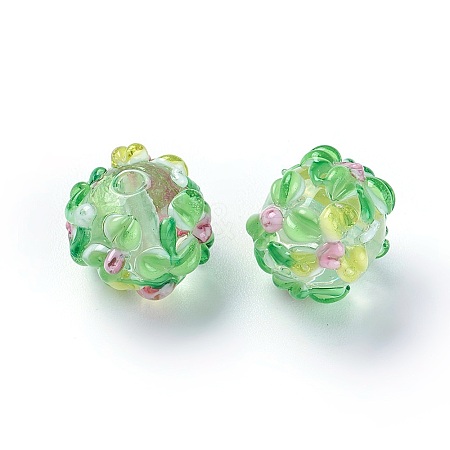 Handmade Bumpy Lampwork Beads LAMP-E021-07M-1
