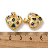 Brass Micro Pave Cubic Zirconia Pendants KK-N254-134G-3