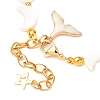 Shell Pearl Beaded Bracelets for Women BJEW-JB12425-4