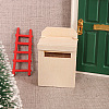 Dollhouse miniature Wooden Mailbox PW-WGCD4F7-01-5