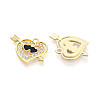 Alloy Rhinestone Pendants FIND-N012-02KCG-2