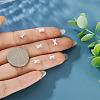 6Pcs 925 Sterling Silver Hollow Initial Beads STER-TA0001-53X-7