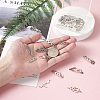 24Pcs 12 Style 304 Stainless Steel Link Connectors STAS-BY0001-02-5