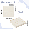 4-Slot Microfiber Ring Organizer Display Stands ODIS-WH0050-15C-01-2