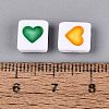 Opaque Acrylic Enamel Beads SACR-Q001-19A-4