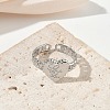 304 Stainless Steel Cuff Open Rings for Women RJEW-L341-05A-P-2