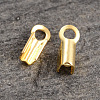 Real 18K Gold Plated 925 Sterling Silver Cord Ends H160B-G-1