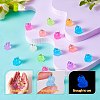 30Piece 6 Styles Transparent Resin Pendant Turtle Luminous Resin Pendant DIY Decorative Accessories JX868A-6