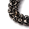 Tibetan Style 3-Eye dZi Beads TDZI-G341-8mm-08-4