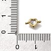 Rack Plating Brass Cubic Zirconia Heart Links Connector Charms KK-M014-01D-G-3