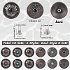12 Sets 2 Styles Alloy Decorative Rivets BUTT-CP0001-07A-2