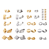 304 Stainless Steel Stud Earring Findings STAS-TA0004-28-14