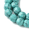Dyed Synthetic Turquoise Beads Strands G-H023-A09-01-4