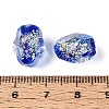 Handmade Foil Glass Beads Strands FOIL-N033-02B-4