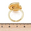 Ocean Theme Brass Cuff Rings RJEW-C135-01G-11-5