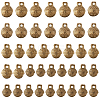 CHGCRAFT 40Pcs 4 Styles Brass Bell Pendants KK-CA0002-54-1