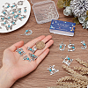DIY Initial Alphabet Alloy Dangle Earrings Making Kit DIY-SC0024-99-3
