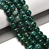 Dyed Natural Banded Agate Beads Strands G-G175-A07-01-1