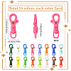 32Pcs 16 Colors POM Plastic Swivel Clasps FIND-SC0017-03-2